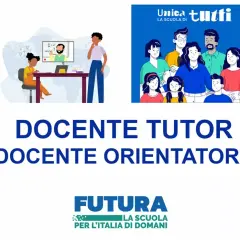 Un docente tutor supporta gli studenti in un percorso di apprendimento online. L'immagine mostra un esempio di lezione a distanza.