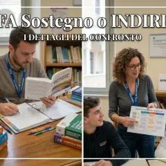 Uomini e donne studiano, confrontando i percorsi TFA e Indire. Il TFA significato è centrale in questo confronto formativo.