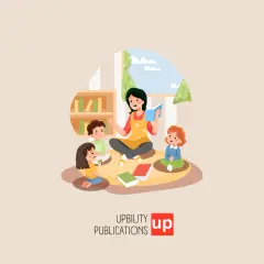 Un'insegnante legge un libro a bambini seduti in cerchio. Un esempio di come i docenti sostegno supportano l'apprendimento.