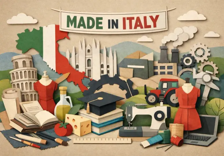 Il **liceo del Made in Italy** celebra l'eccellenza italiana: moda, cibo, cultura e industria.
