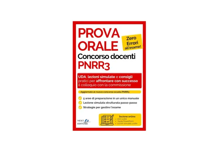 Manuale per il concorso docenti orale PNRR3: UDA, lezioni simulate e consigli per superare l'esame.