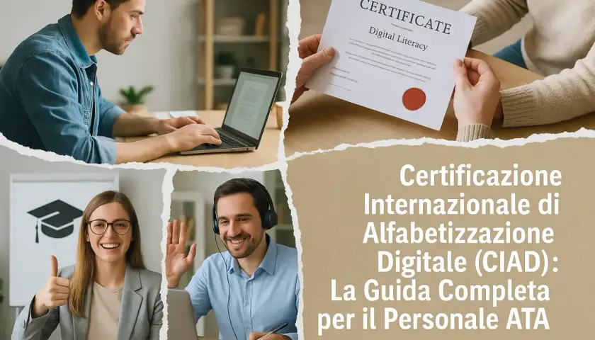 Certificazione Internazionale di Alfabetizzazione Digitale (CIAD) per il personale ATA: un percorso di crescita professionale con attestato.