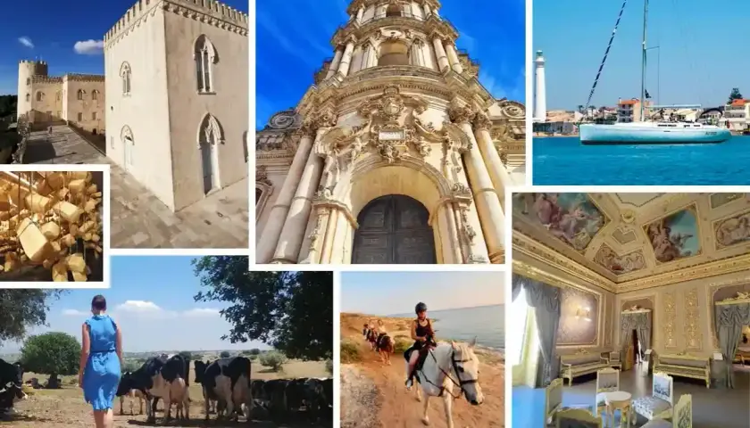 Cosa vedere a Caltanissetta: castello, chiesa barocca, yacht, formaggio, mucche, equitazione e interni dorati.