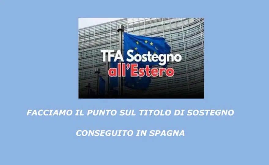 TFA di sostegno estero, come ottenere il riconoscimento