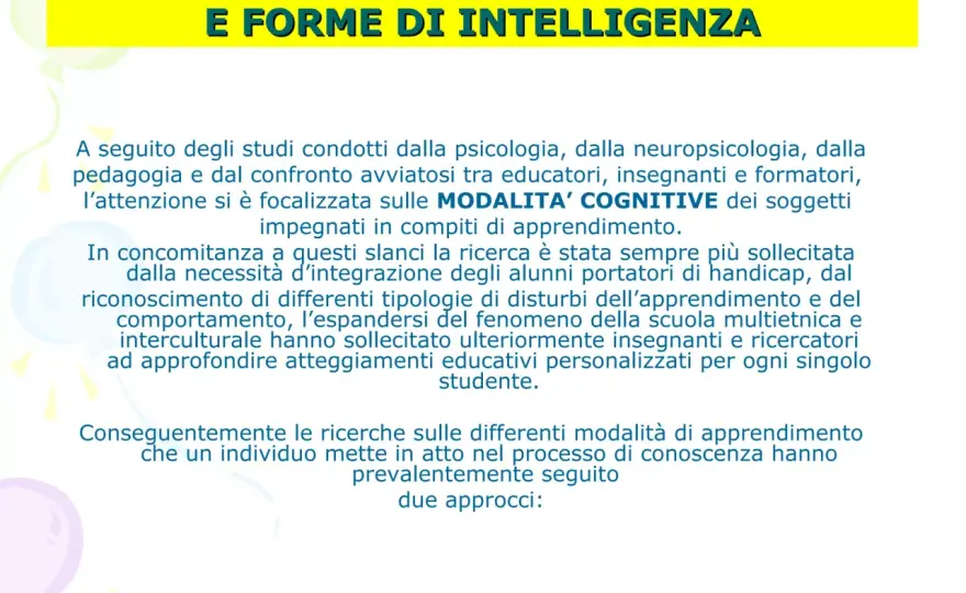 Teoria triarchica dell’intelligenza - come usarla a scuola