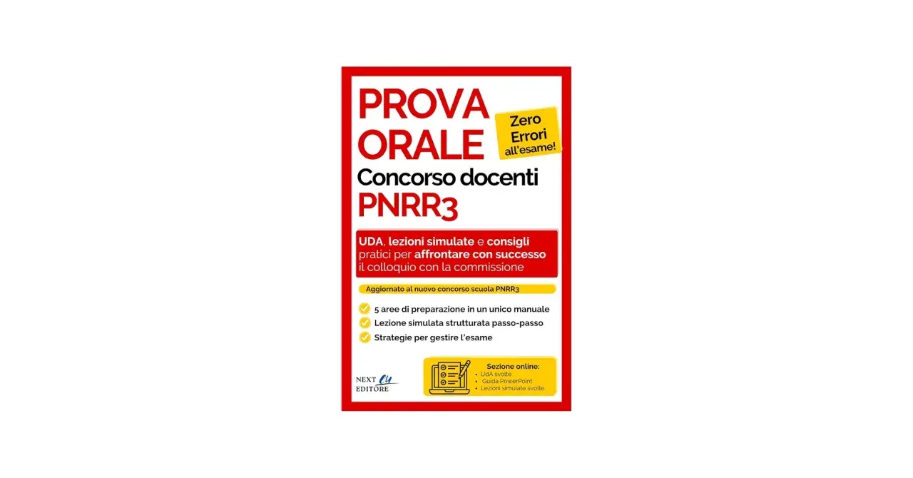 Manuale per il concorso docenti orale PNRR3: UDA, lezioni simulate e consigli per superare l'esame.