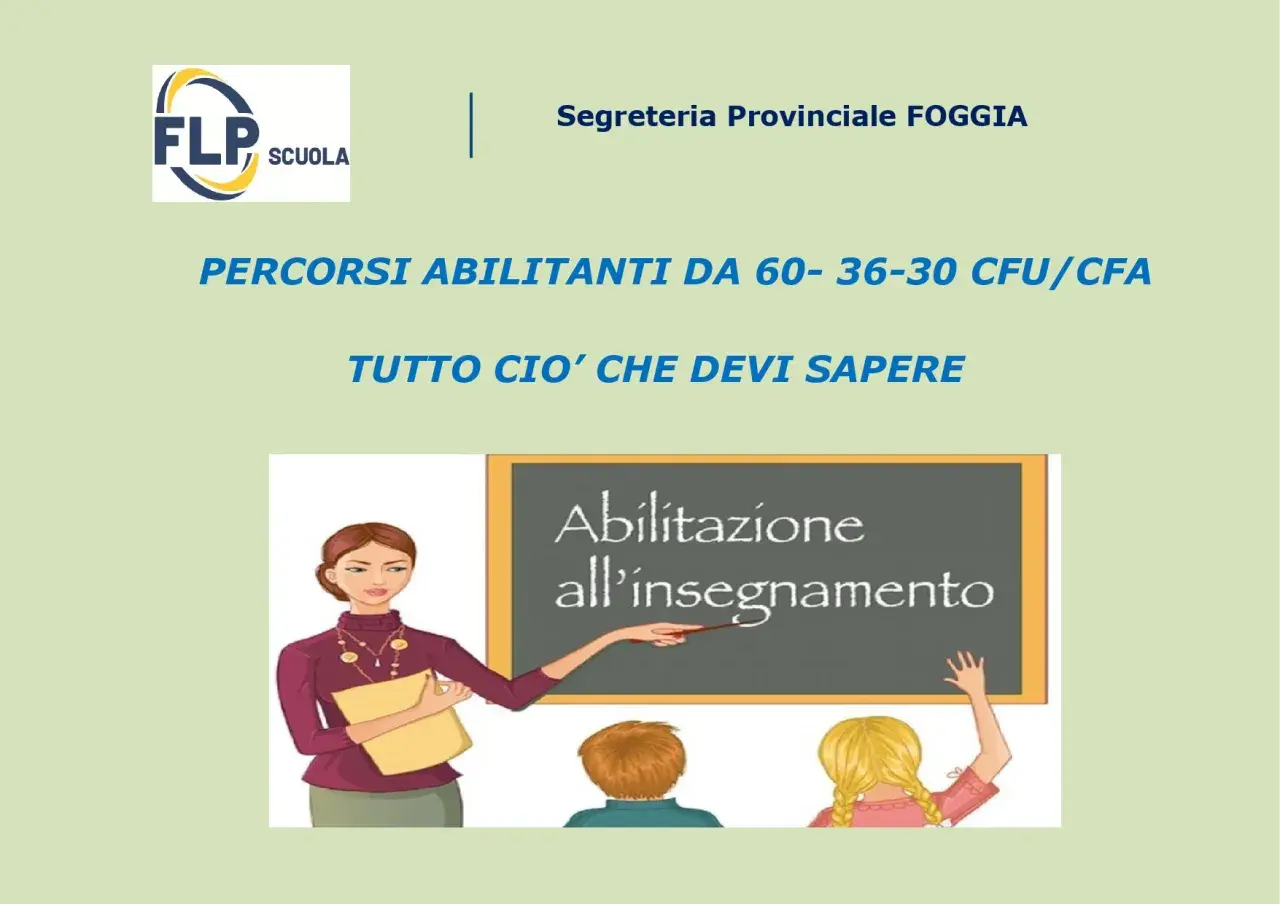 Percorsi abilitanti da 60, 36, 30 CFU/CFA per insegnare. Tutto ciò che devi sapere.